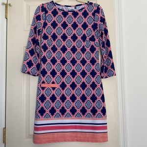 Cabana Life Windmere Shift Long Sleeve Sun Protection Dress